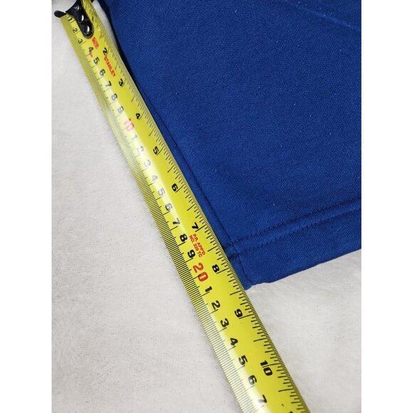 Vintage Tommy Hilfiger Men's Sweat Shorts Size Small Blue Stretch Waist Wide Leg - Picture 10 of 12